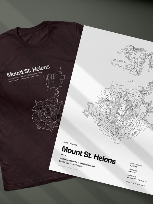 Mount St. Helens Silhouette